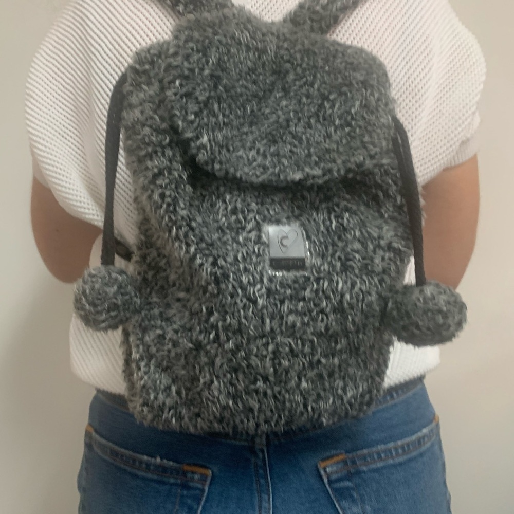 Kids Confetti Furry Backpack